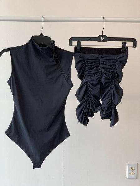 Zip It Instant Snatch Bodysuit Set | Black