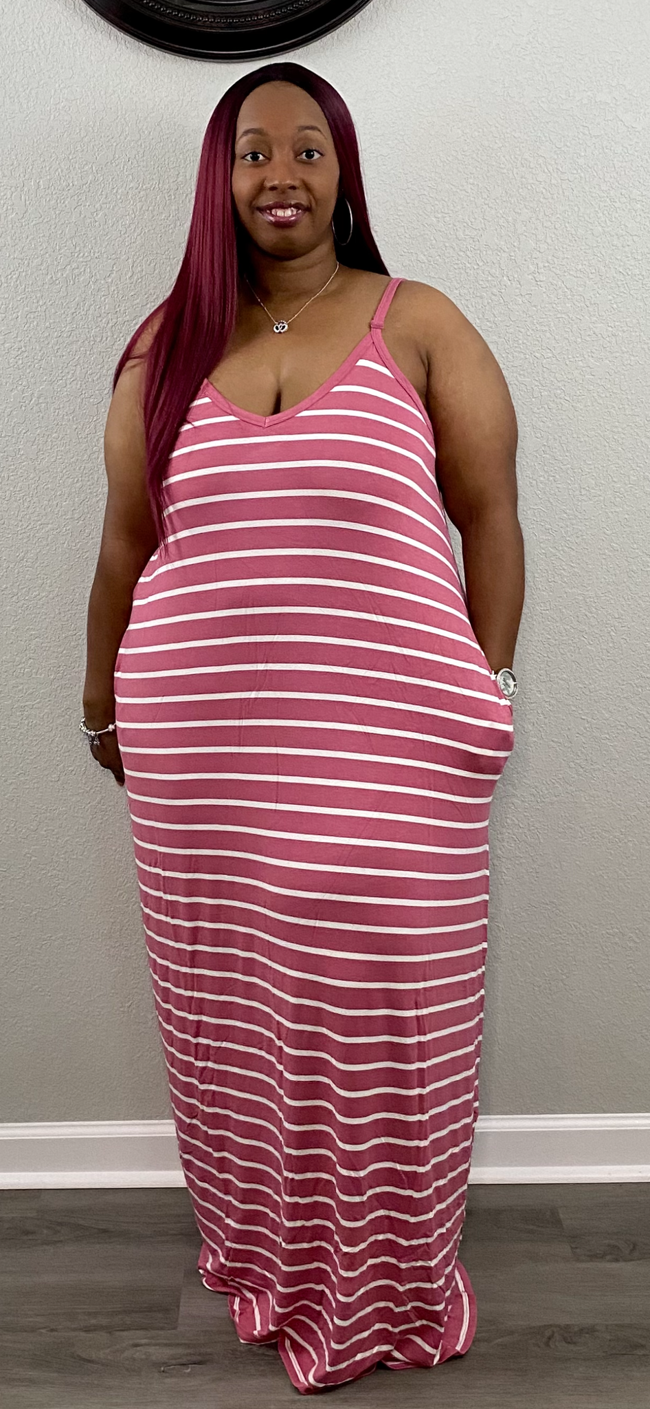 Stripe Me Down Maxi Dress | 2 Colors (Plus Size)