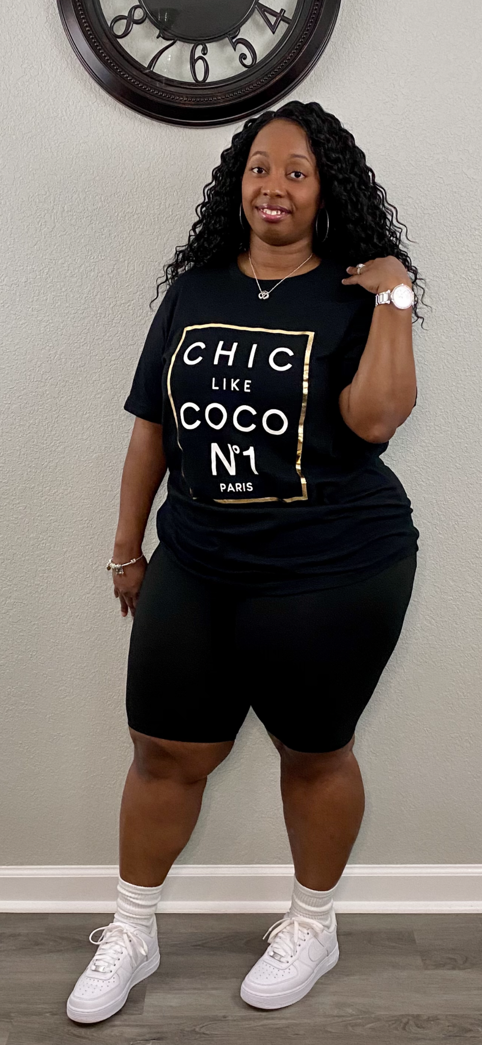 Chic Like Coco Top | (Black and Burgundy) Plus Size